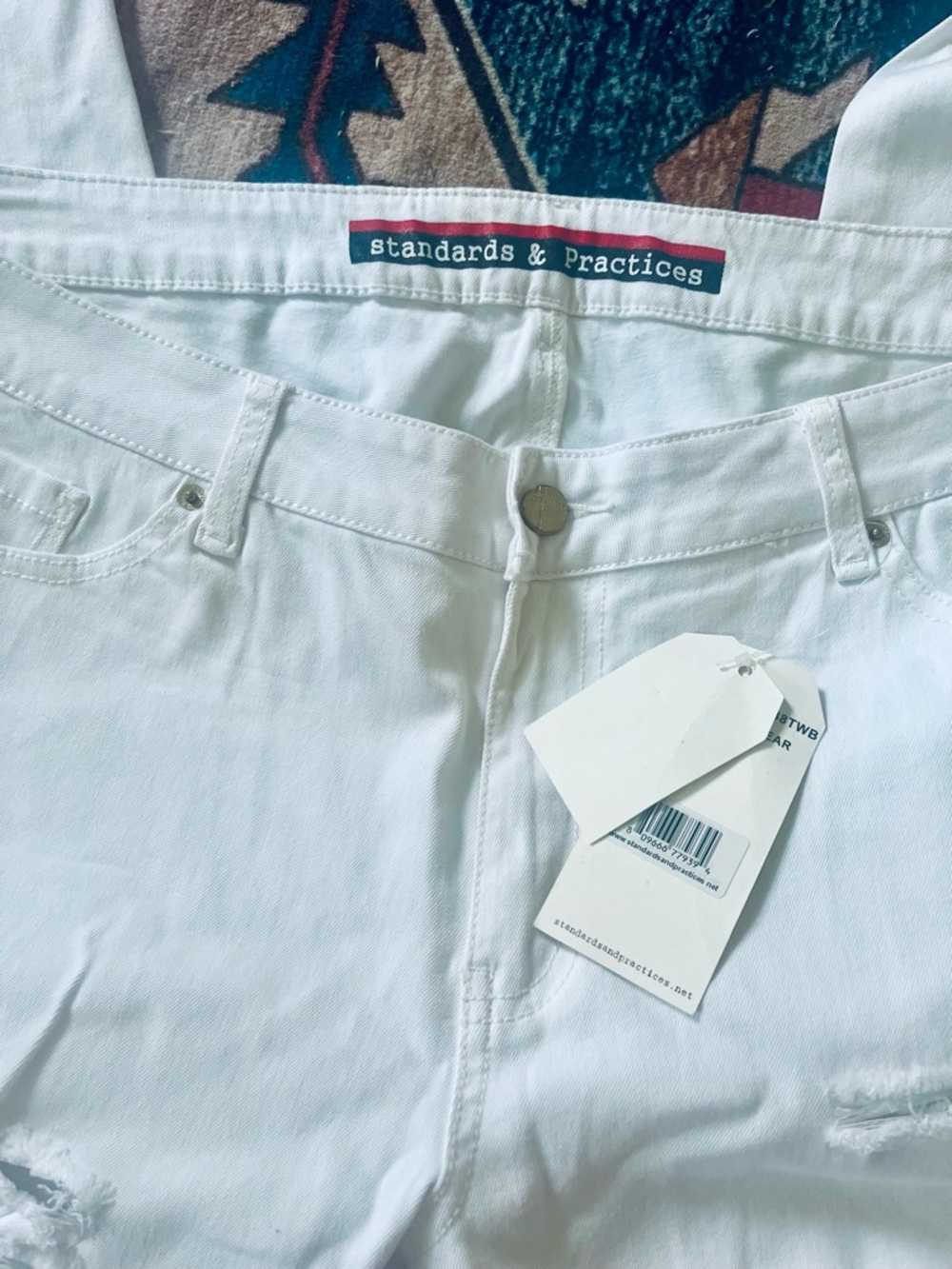Plus size 20 Standards & Practices Women’s White Skinny Jeans